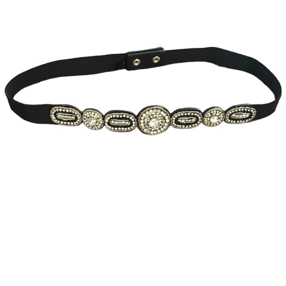 Express bling belt rhinestones elasticized belt